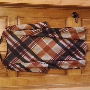 NWT Jessica Howard Woman Plaid Autumn Fall Mini Dress Size 2X